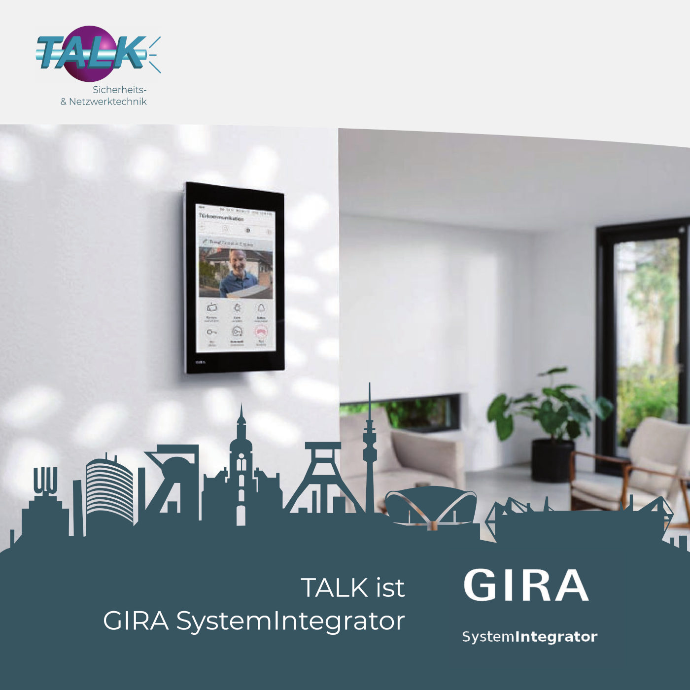 Bild mit dem Titel TALK ist GIRA SystemIntegrator
